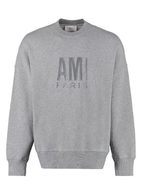 商品AMI|Ami Paris Sweaters Grey,价格¥1428,第1张图片