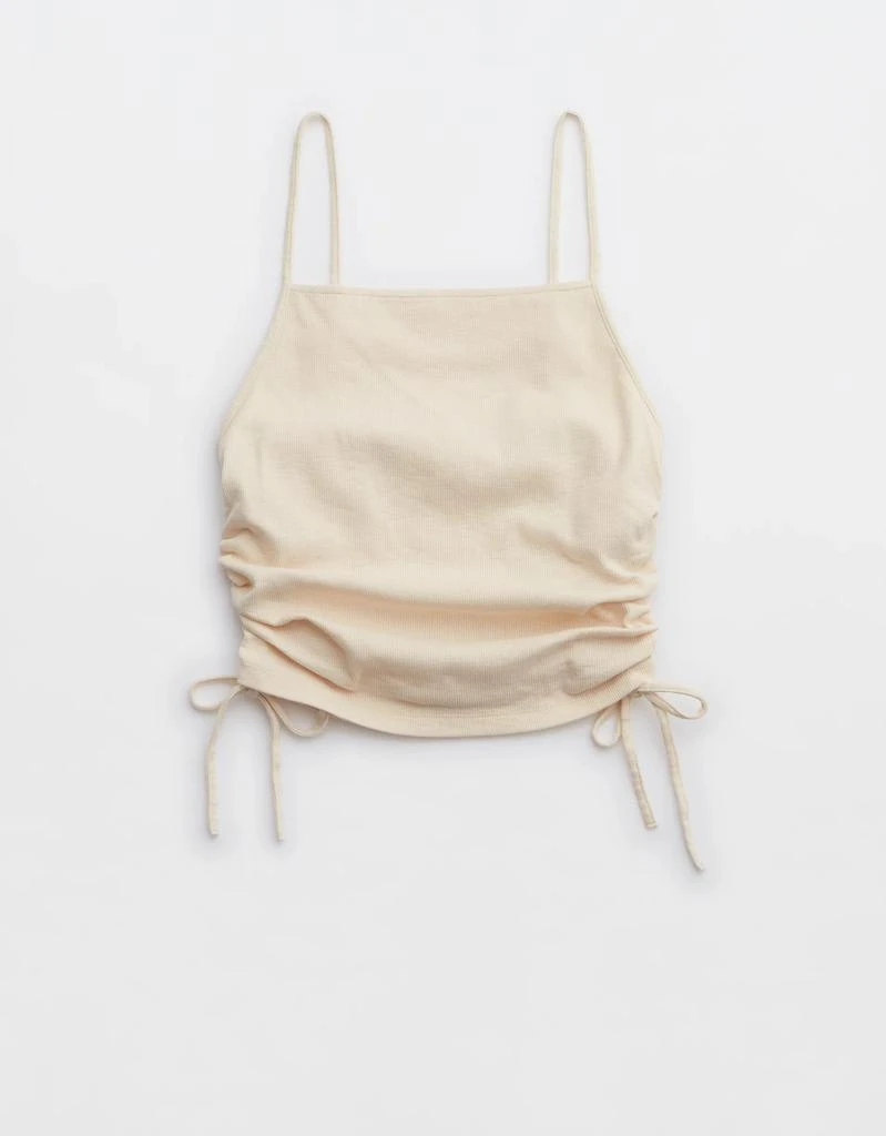 商品Aerie|Aerie Ruched Cropped Tank Top,价格¥91,第4张图片详细描述