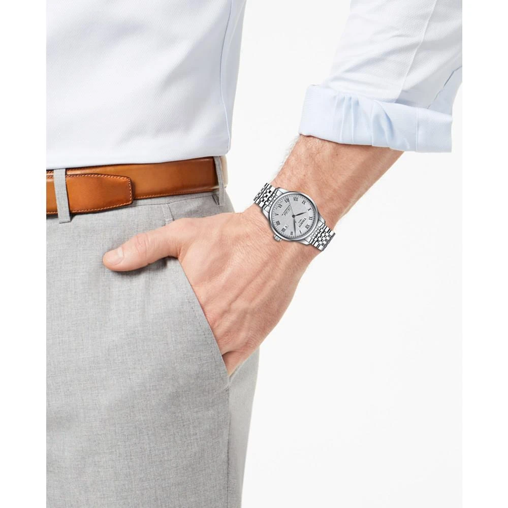 商品Tissot|Men's Swiss Le Locle Stainless Steel Bracelet Watch 39mm,价格¥4959,第2张图片详细描述