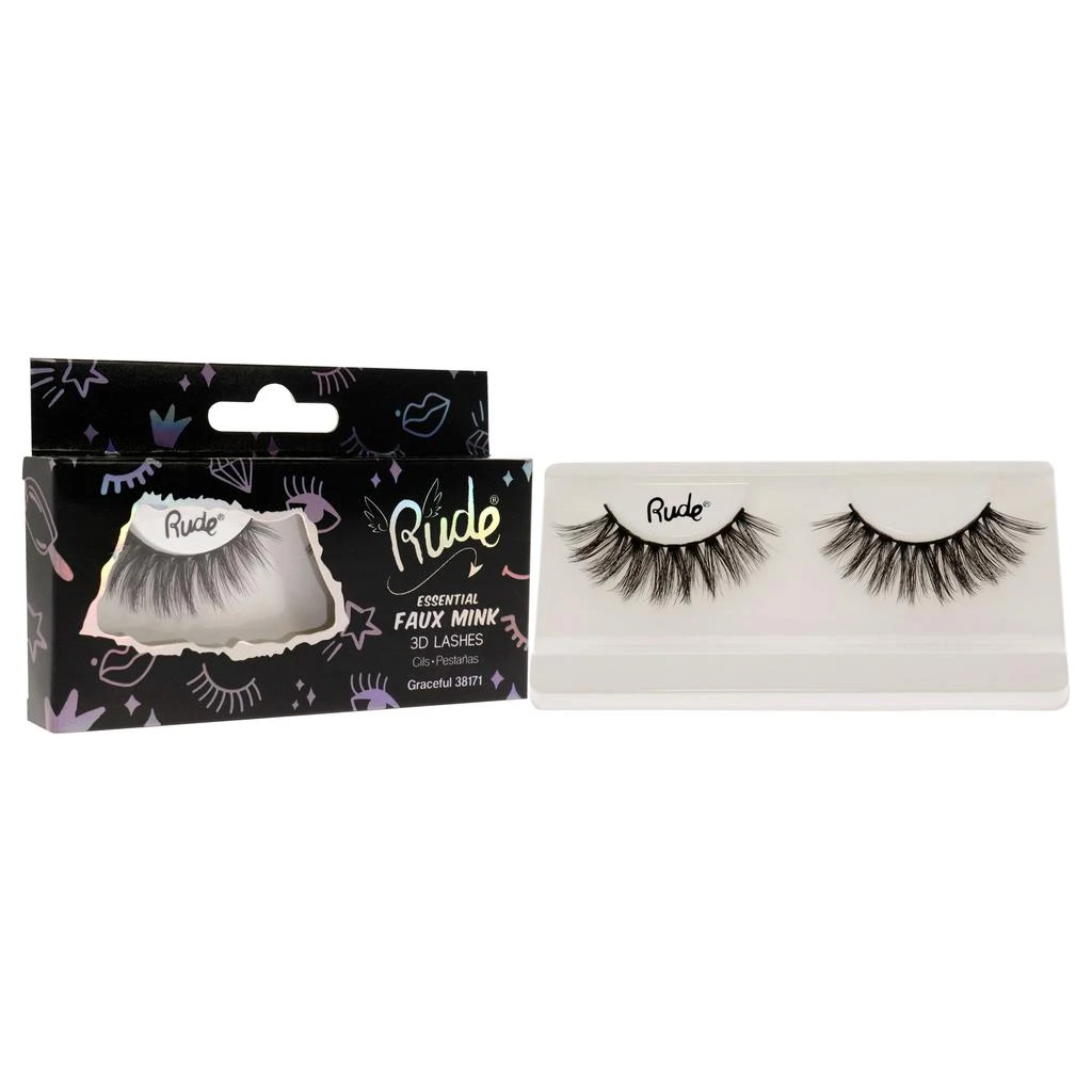 商品Rude Cosmetics|Essential Faux Mink 3D Lashes - Graceful by  for Women - 1 Pc Pair,价格¥97,第3张图片详细描述