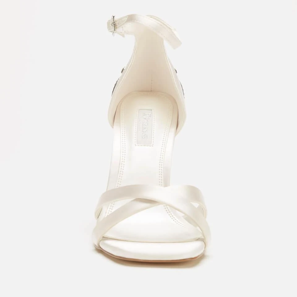 商品Dune|DUNE LONDON WOMEN'S MARIDEL SATIN HEELED SANDALS - IVORY,价格¥754,第2张图片详细描述