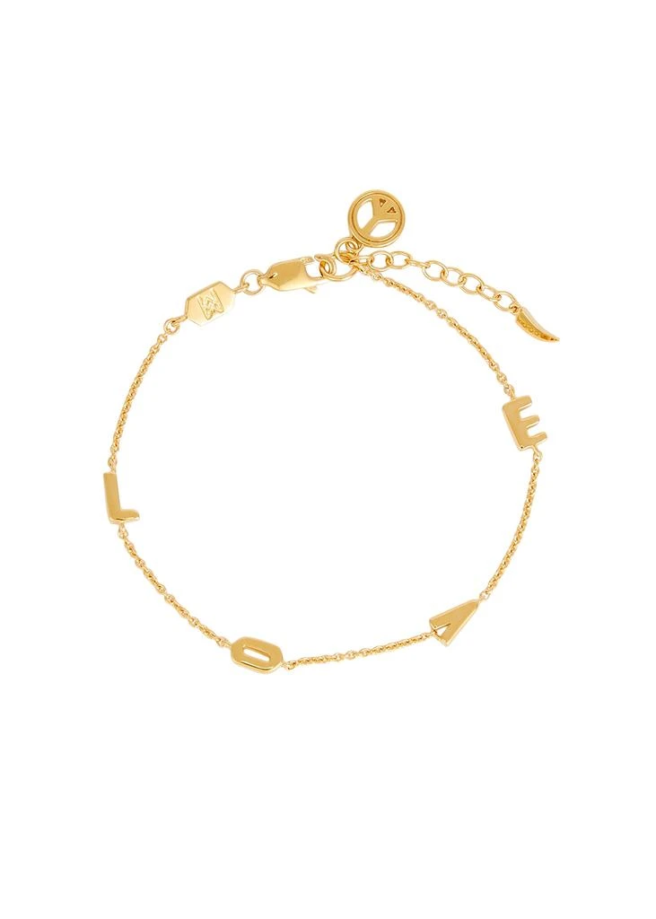 商品Missoma|Love 18kt gold-plated bracelet,价格¥948,第1张图片