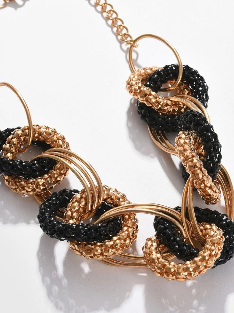 商品SOHI|Gold-toned  Black Gold-plated Necklace,价格¥268,第4张图片详细描述