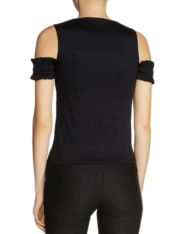 商品Maje|Trina Cold-Shoulder Top,价格¥352,第2张图片详细描述