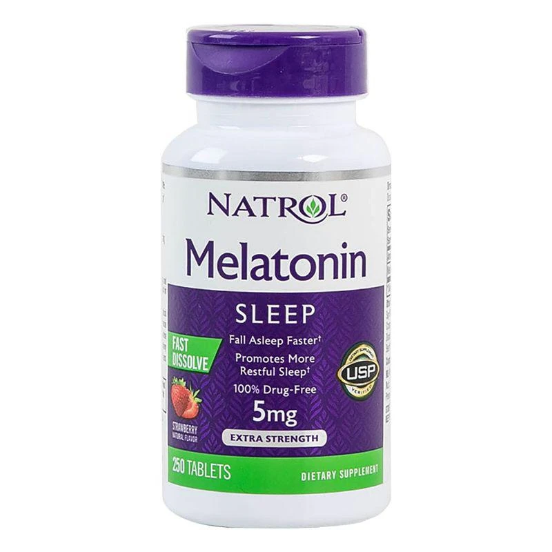 商品Natrol|natrol melatonin褪黑素松果体速溶片5mg250粒,价格¥344,第1张图片