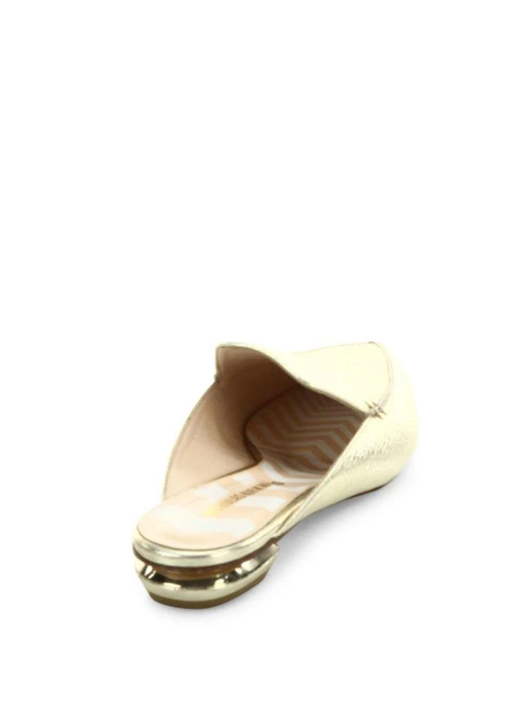 商品Nicholas Kirkwood|Beya Metallic Leather Flat Mules,价格¥2023,第2张图片详细描述