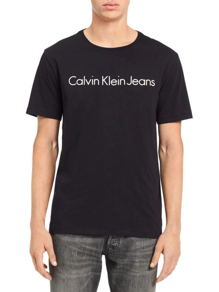 商品Calvin Klein|Logo Cotton Tee,价格¥158,第2张图片详细描述