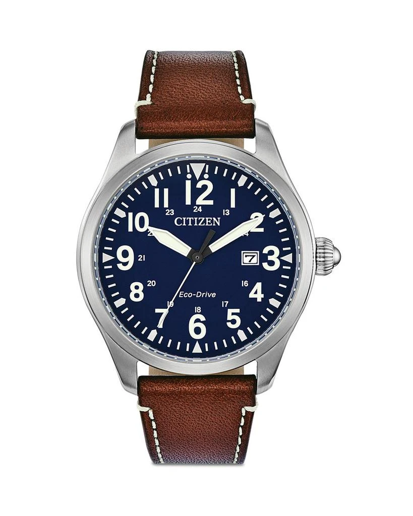 商品Citizen|Eco-Drive Garrison Weekender Watch, 42mm,价格¥1753,第1张图片