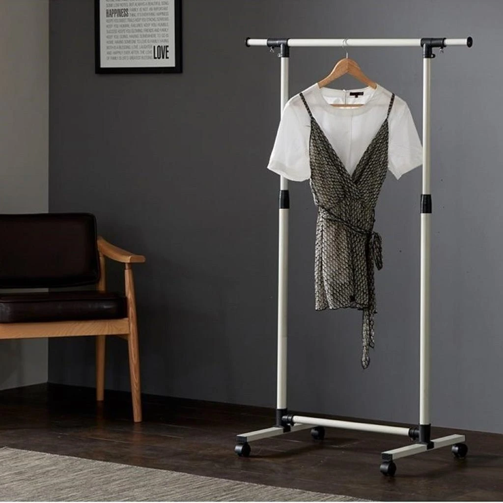 商品Streamdale Furniture|Streamdale Short Clothing Racks for Hanging Clothes with Bottom Shelves and Wheels Heavy Duty Rolling Clothes Rack Kids Clothing Rack for Adult Coat,价格¥488,第1张图片