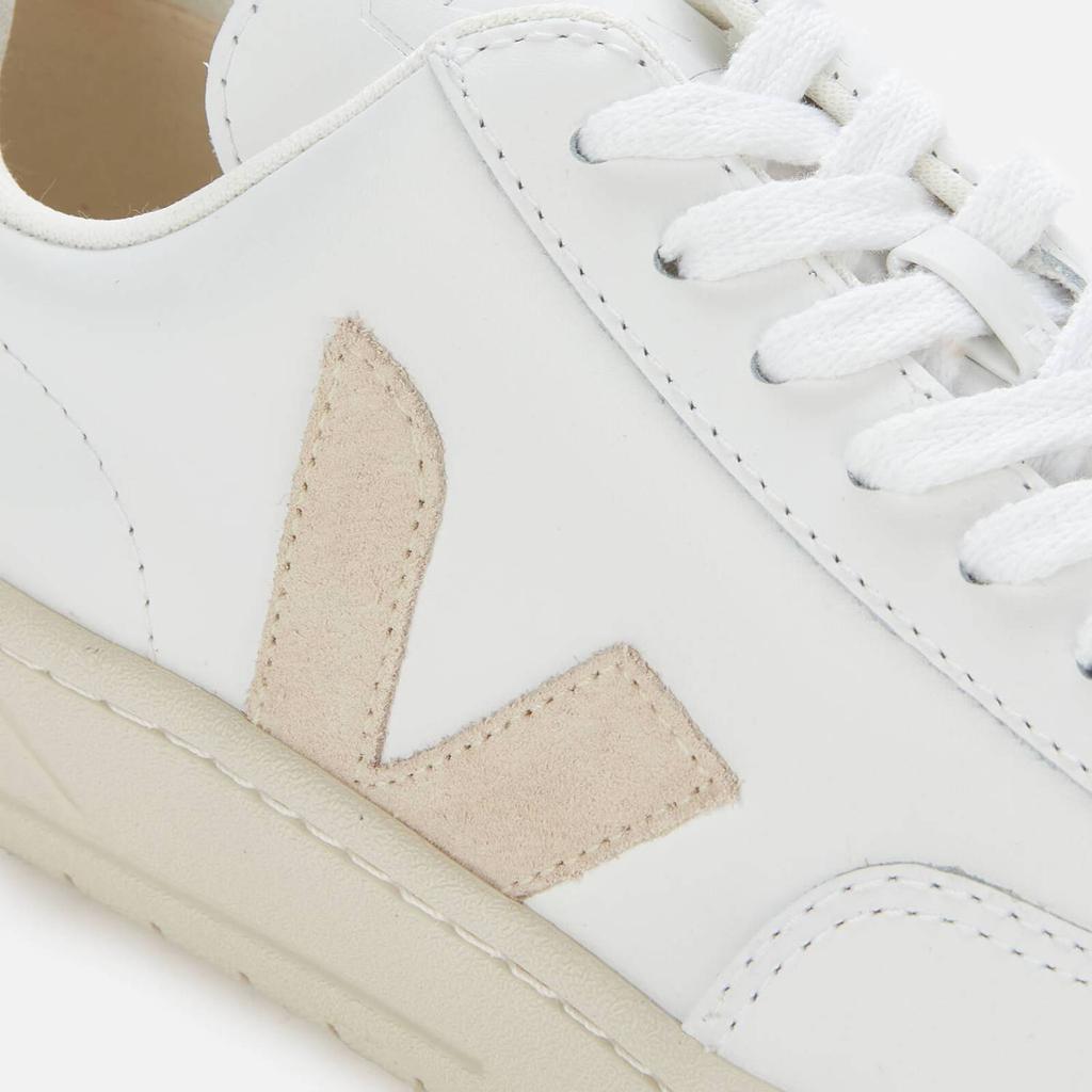 Veja Women's V-12 Leather Trainers - Extra White/Sable商品第4张图片规格展示
