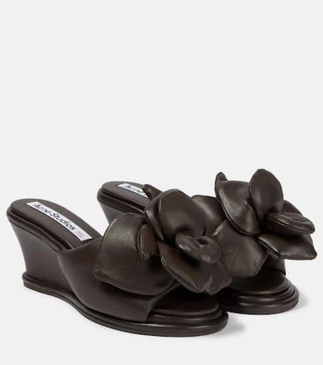 商品Acne Studios|皮革坡跟穆勒鞋,价格¥3960,第1张图片