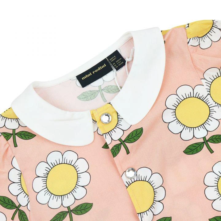 商品Mini Rodini|Apricot Pink Flower Blouse,价格¥127,第2张图片详细描述