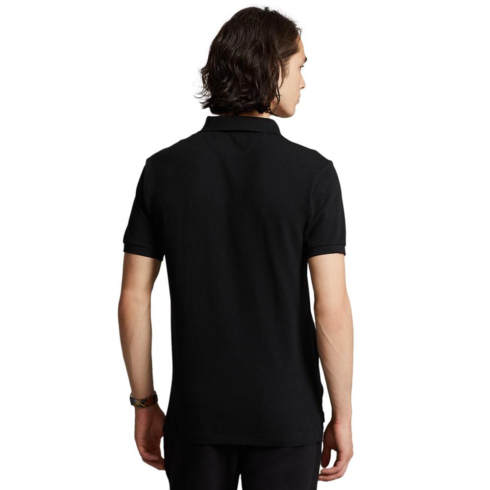 Men's Custom Slim Fit Mesh Polo Shirt商品第2张图片规格展示