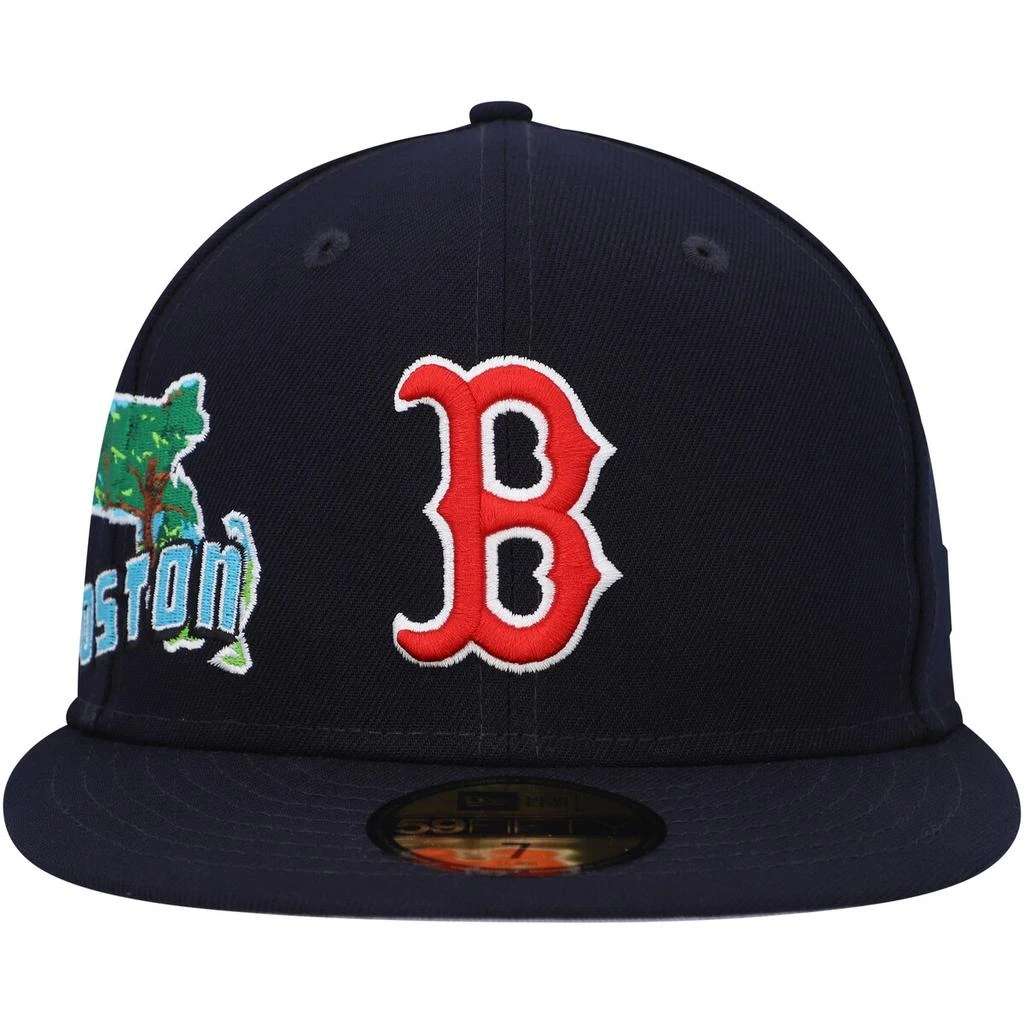商品New Era|New Era Red Sox Stateview 59FIFTY Fitted Hat - Men's,价格¥387,第1张图片