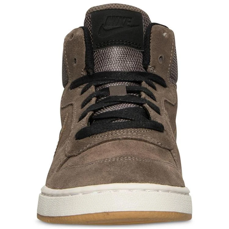 商品NIKE|男童Boys' Court Borough Mid Premium Casual Sneakers from Finish Line,价格¥167,第4张图片详细描述