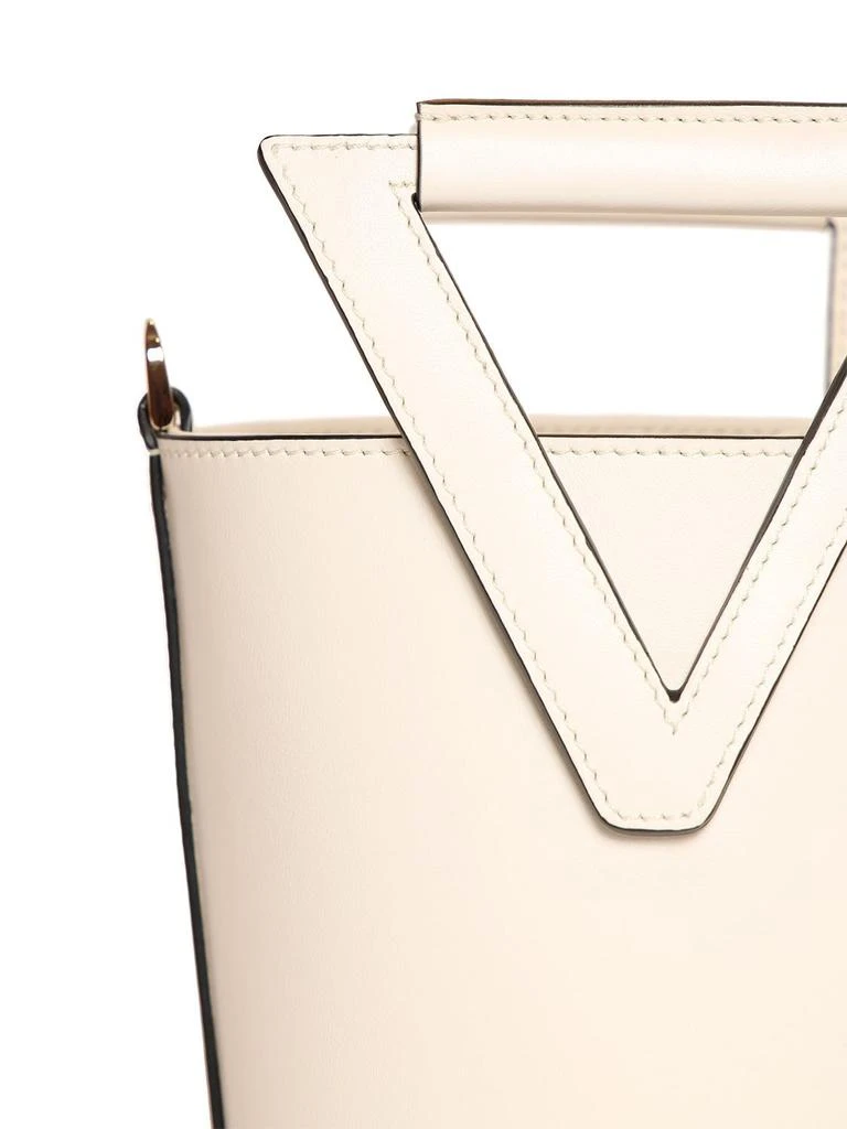 商品Roger Vivier|Small Rv Leather Bucket Bag,价格¥9078,第4张图片详细描述