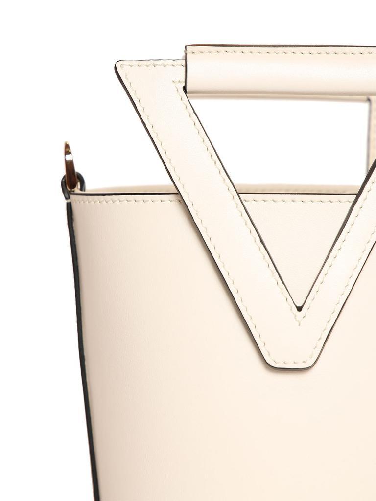 商品Roger Vivier|Small Rv Leather Bucket Bag,价格¥8795,第6张图片详细描述