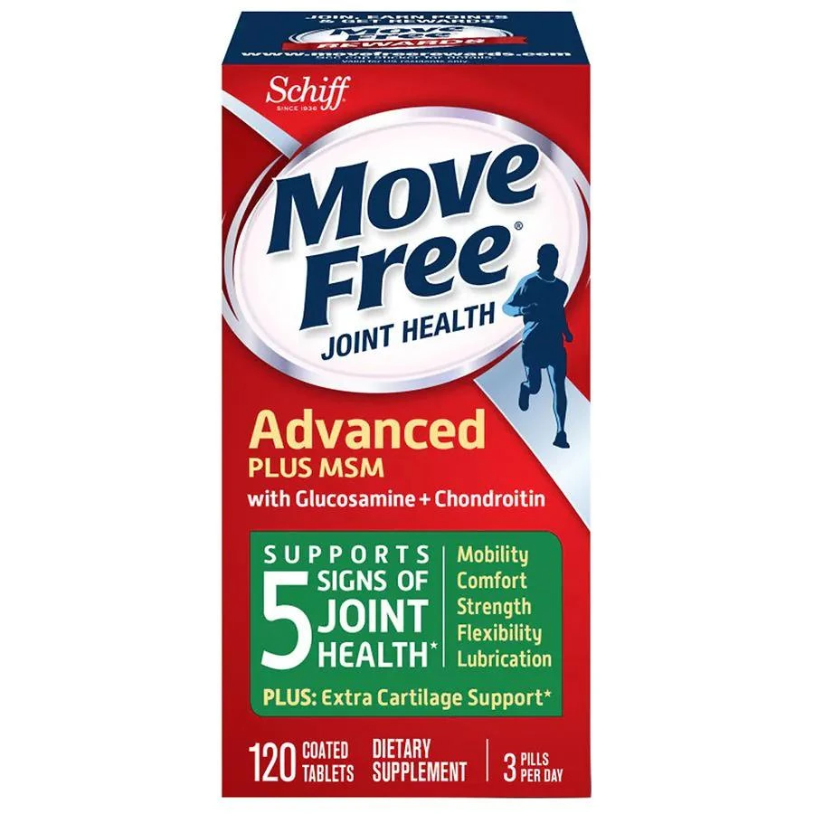 商品Move Free|氨糖软骨素含钙片 MSM 高能绿标120粒,价格¥226,第1张图片