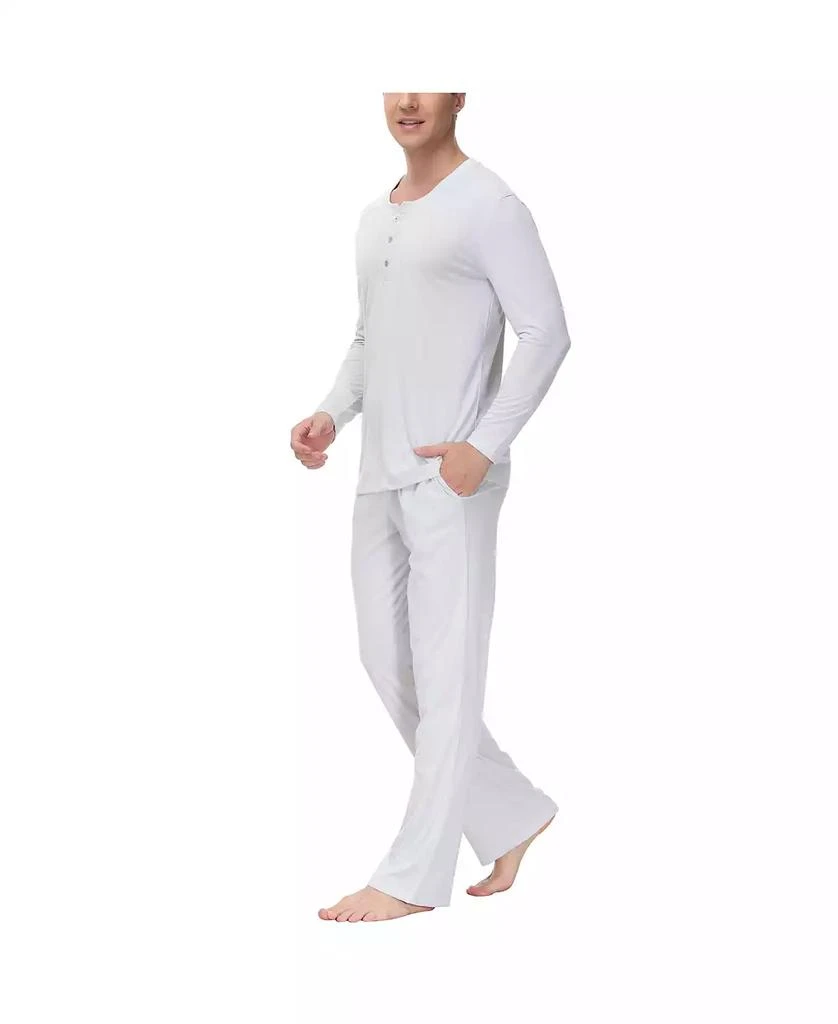商品INK+IVY|Men's Two Piece Henley Pajama Set,价格¥285,第3张图片详细描述