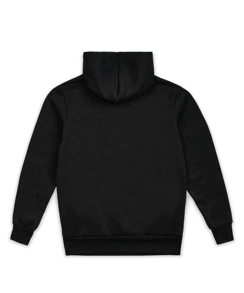 商品Reason Clothing|Basic Croyden Hoodie With Rubber Patch - Black,价格¥289,第5张图片详细描述