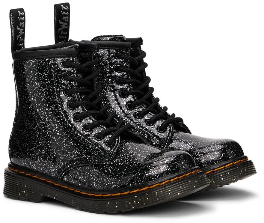 商品Dr. Martens|Kids Black Glitter 1460 Little Kids Boots,价格¥439,第4张图片详细描述