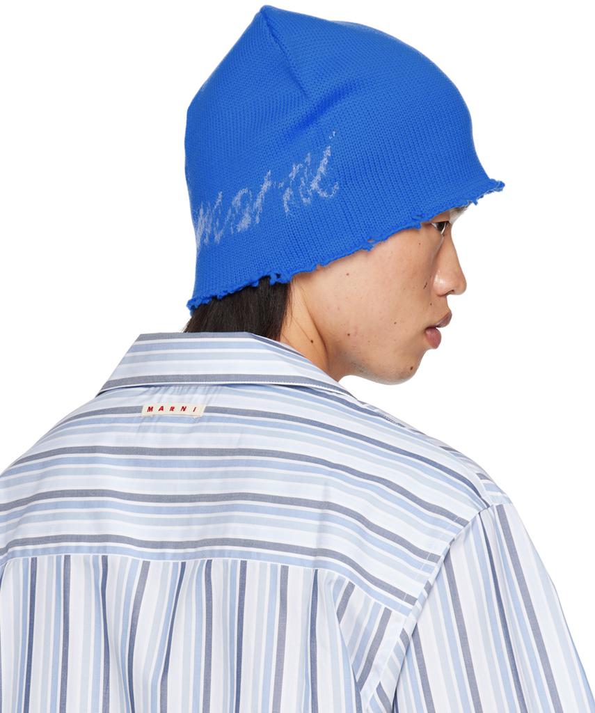 Blue Mohair Logo Beanie – On Sale Now with Up to 65% Off