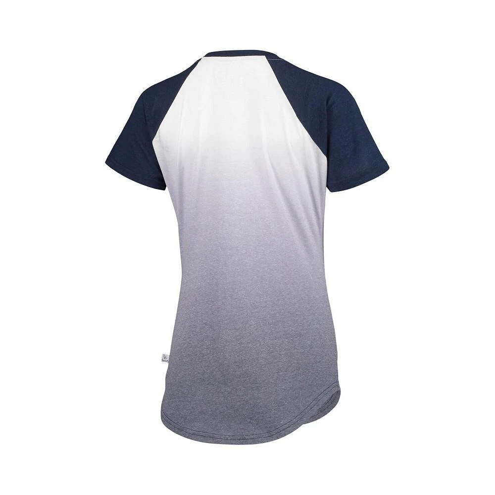 商品Touch|Women's G-III Sports by Carl Banks Navy/White Houston Astros Shortstop Ombre Raglan V-Neck T-shirt,价格¥386,第3张图片详细描述