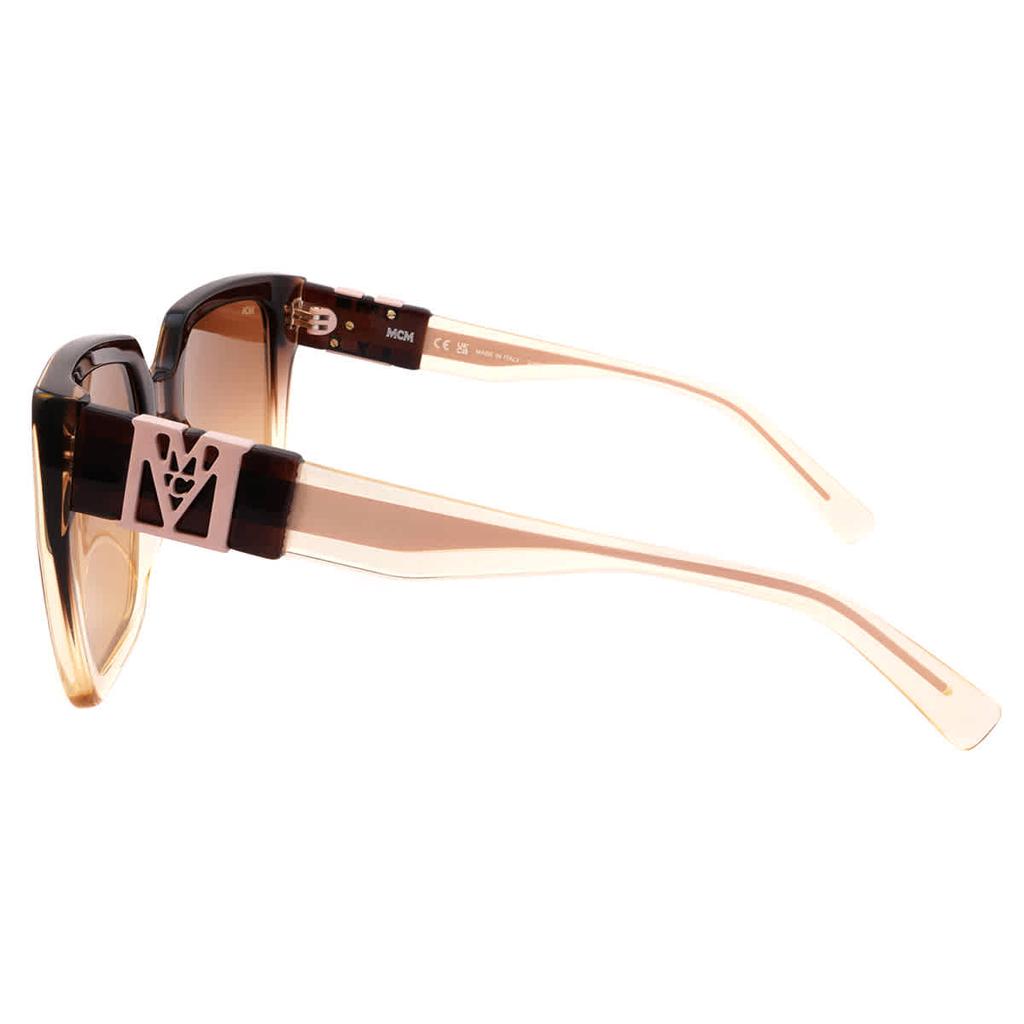 Light Brown Gradient Square Ladies Sunglasses MCM723S 211 53商品第3张图片规格展示