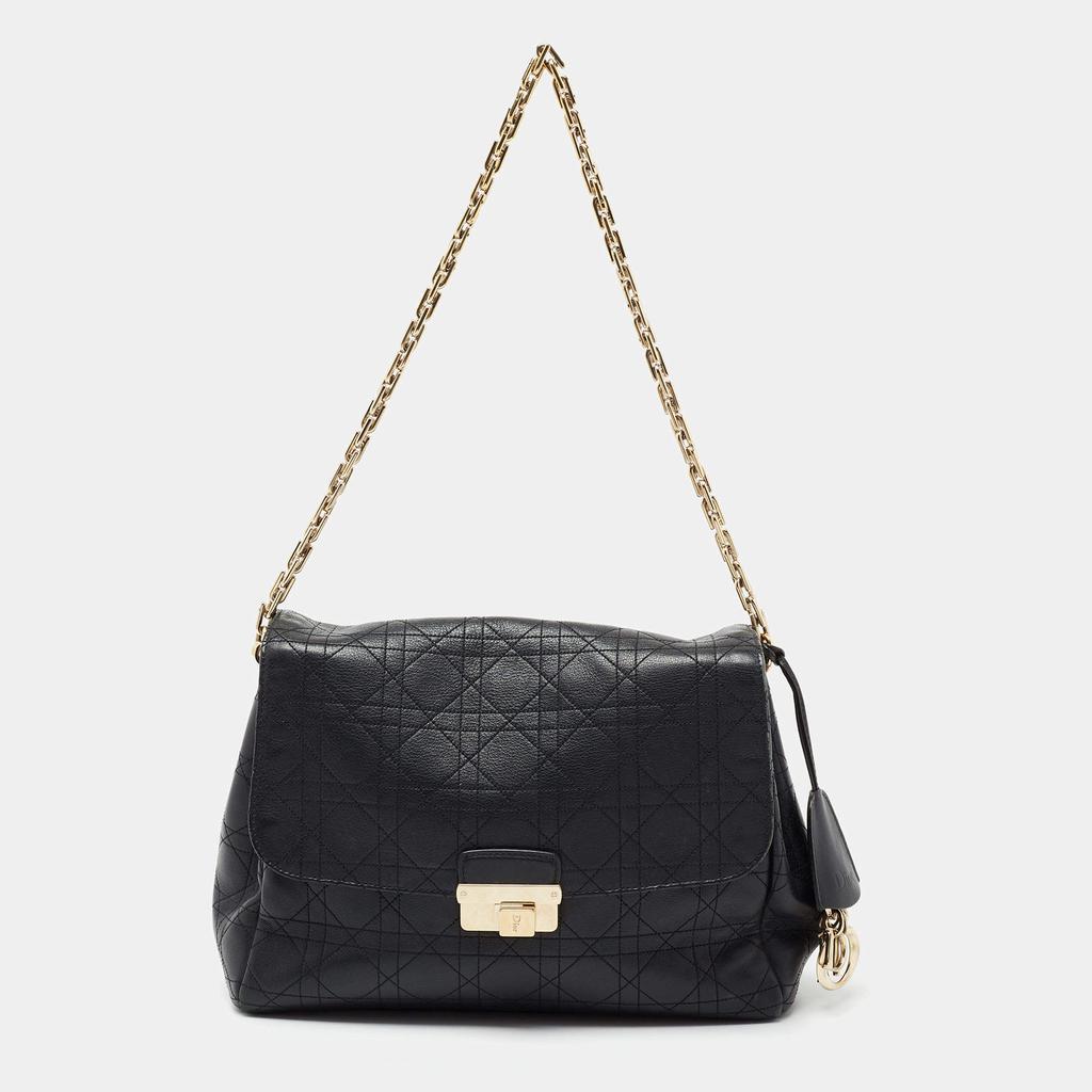 商品[二手商品] Dior|Dior Black Cannage Leather Large Diorling Shoulder Bag,价格¥9354,第1张图片