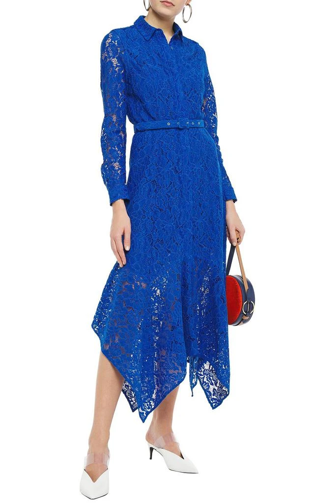 商品Ganni|Everdale asymmetric belted corded lace midi dress,价格¥885,第2张图片详细描述