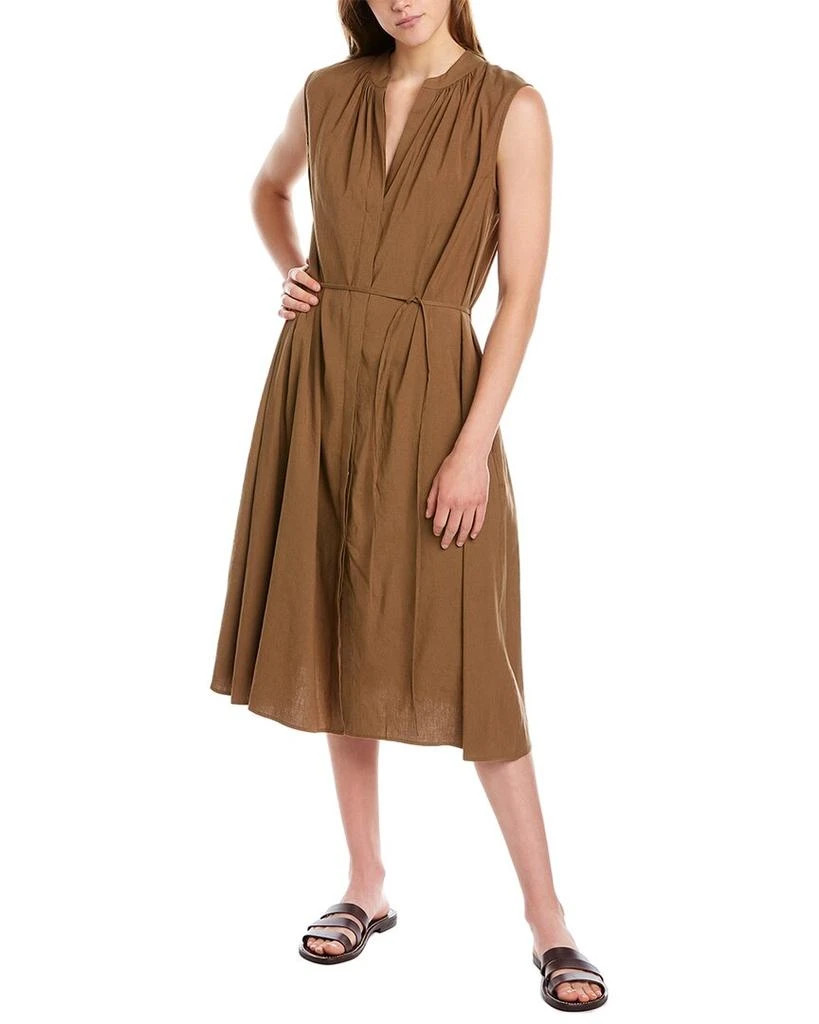 商品Vince|Vince Linen-Blend Shift Dress,价格¥567,第1张图片