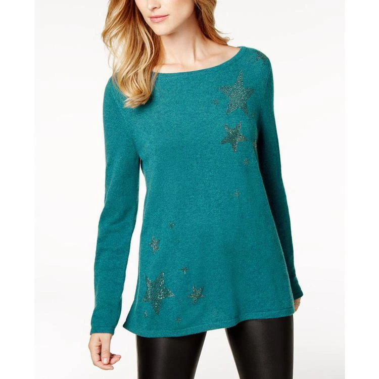 商品Charter Club|Embellished Cashmere Sweater, Created for Macy's,价格¥442,第2张图片详细描述