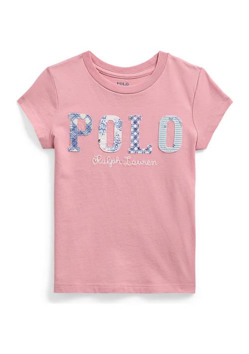 Shop Girls 2-6x Mixed Logo Cotton Jersey T-Shirt on Sale at