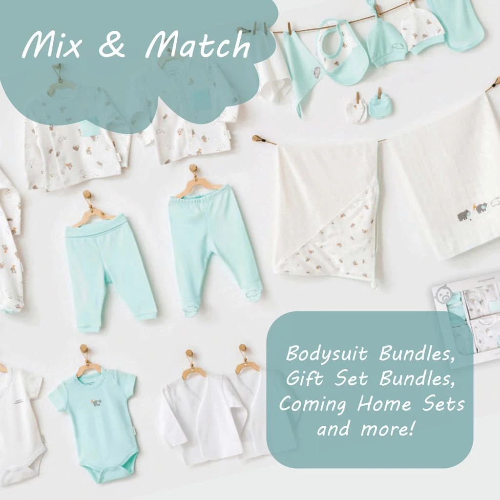 商品Andy Wawa|White 2pc LWB Bodysuit Set,价格¥95,第2张图片详细描述