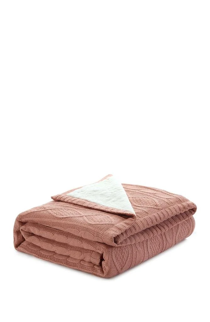 商品INSPIRED HOME|Cozy Tyme Zaim Cable Knit Throw,价格¥495,第3张图片详细描述