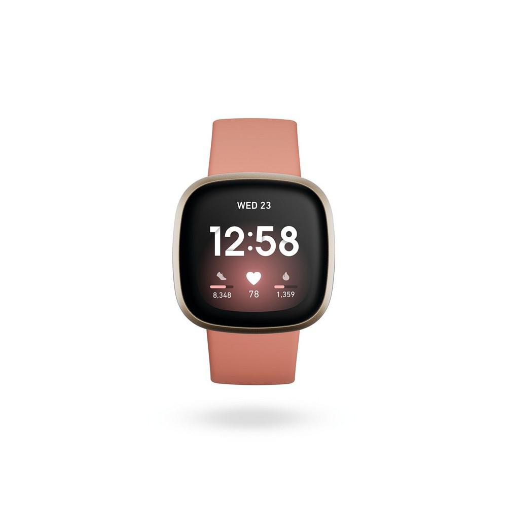 商品Fitbit|Versa 3 Pink Clay Strap Smart Watch 39mm,价格¥1474,第4张图片详细描述