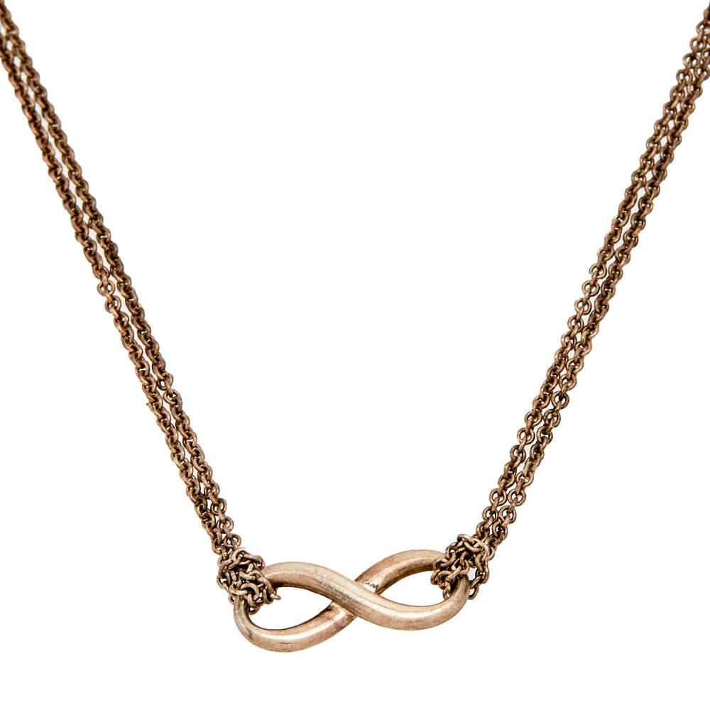 Tiffany & Co. Sterling Silver Infinity Pendant Necklace商品第1张图片规格展示