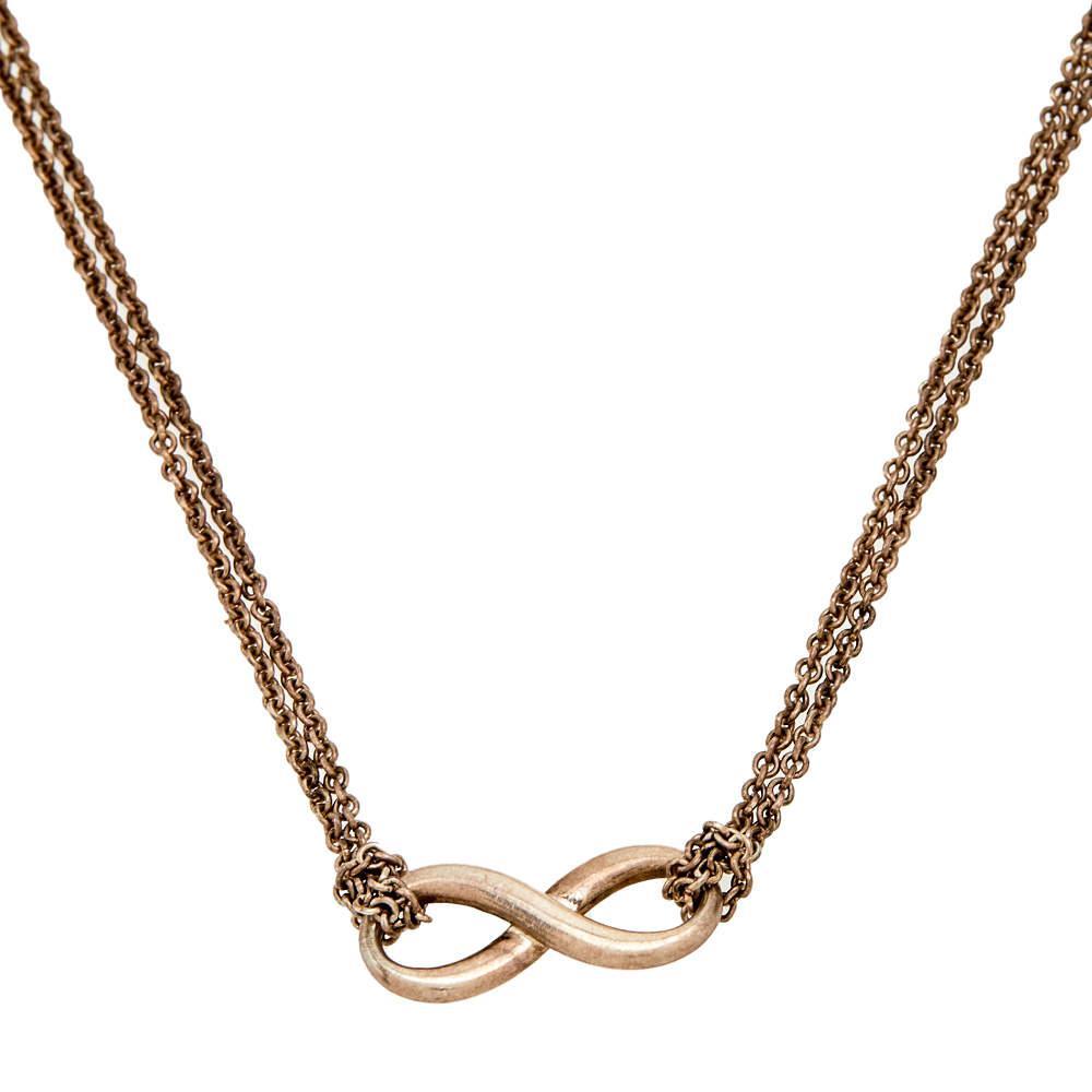 商品[二手商品] Tiffany & Co.|Tiffany & Co. Sterling Silver Infinity Pendant Necklace,价格¥989,第1张图片