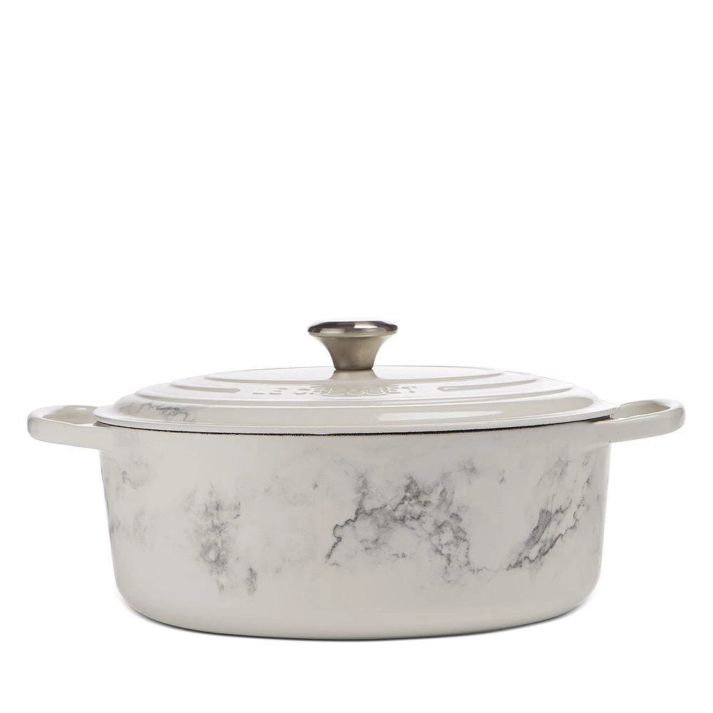 6.75 Qt Marble Applique Oval Dutch Oven - Exclusive 商品