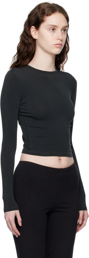 商品SKIMS|Black New Vintage Long Sleeve T-Shirt,价格¥413,第2张图片详细描述