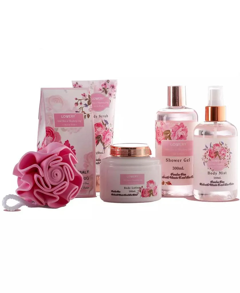 商品Lovery|Wild Rose and Raspberry Body Care 7 Piece Gift Set,价格¥309,第2张图片详细描述