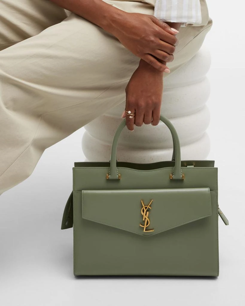 商品Yves Saint Laurent|Uptown Medium Leather Top-Handle Bag,价格¥22359,第4张图片详细描述