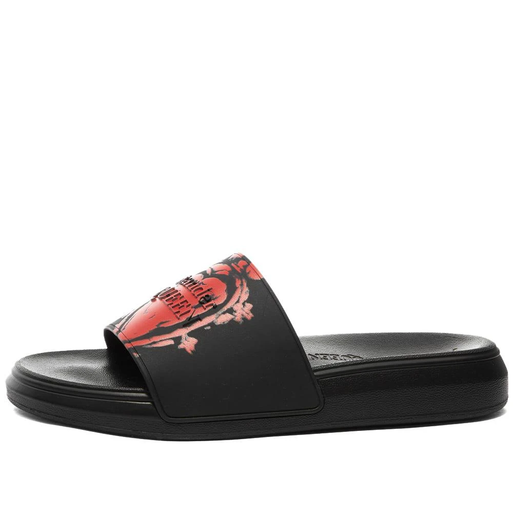 商品Alexander McQueen|Alexander McQueen Heart Logo Pool Slide,价格¥1394,第2张图片详细描述