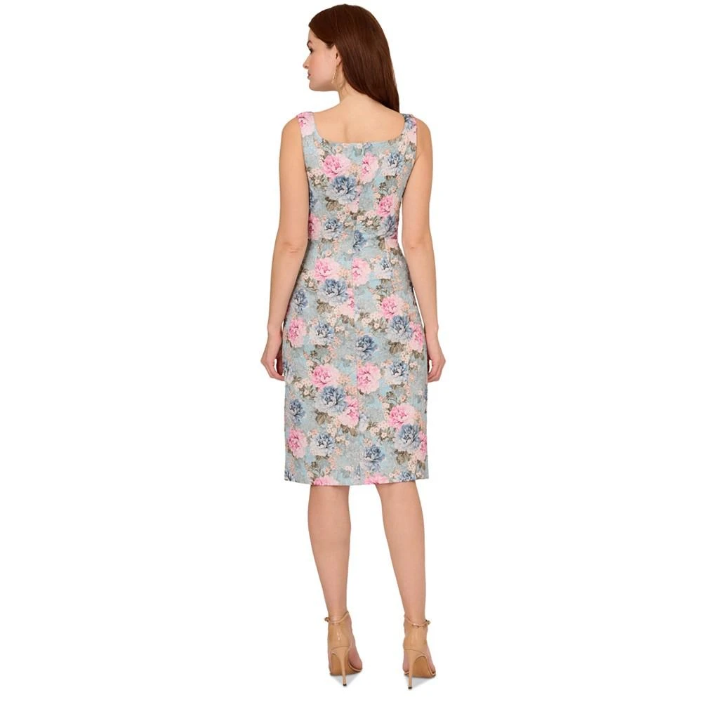 商品Adrianna Papell|Women's Sleeveless Floral Matelasse Dress,价格¥1415,第2张图片详细描述