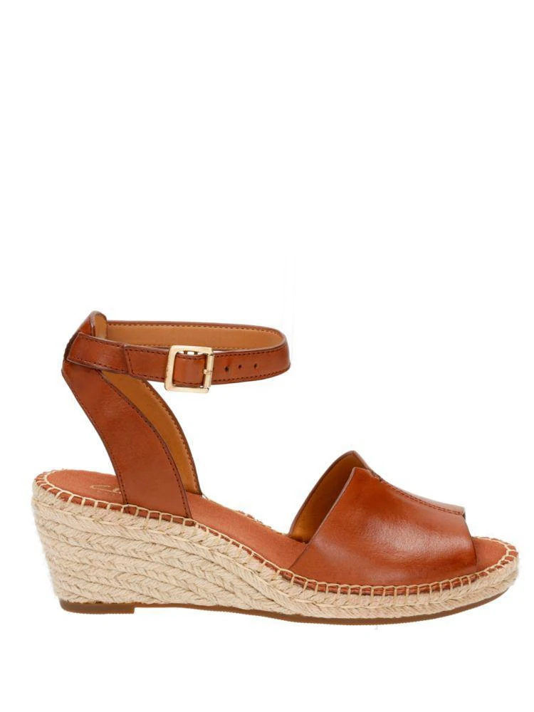 商品Clarks|Petrina Selma Full Grain Leather Wedge Espadrilles,价格¥752,第4张图片详细描述