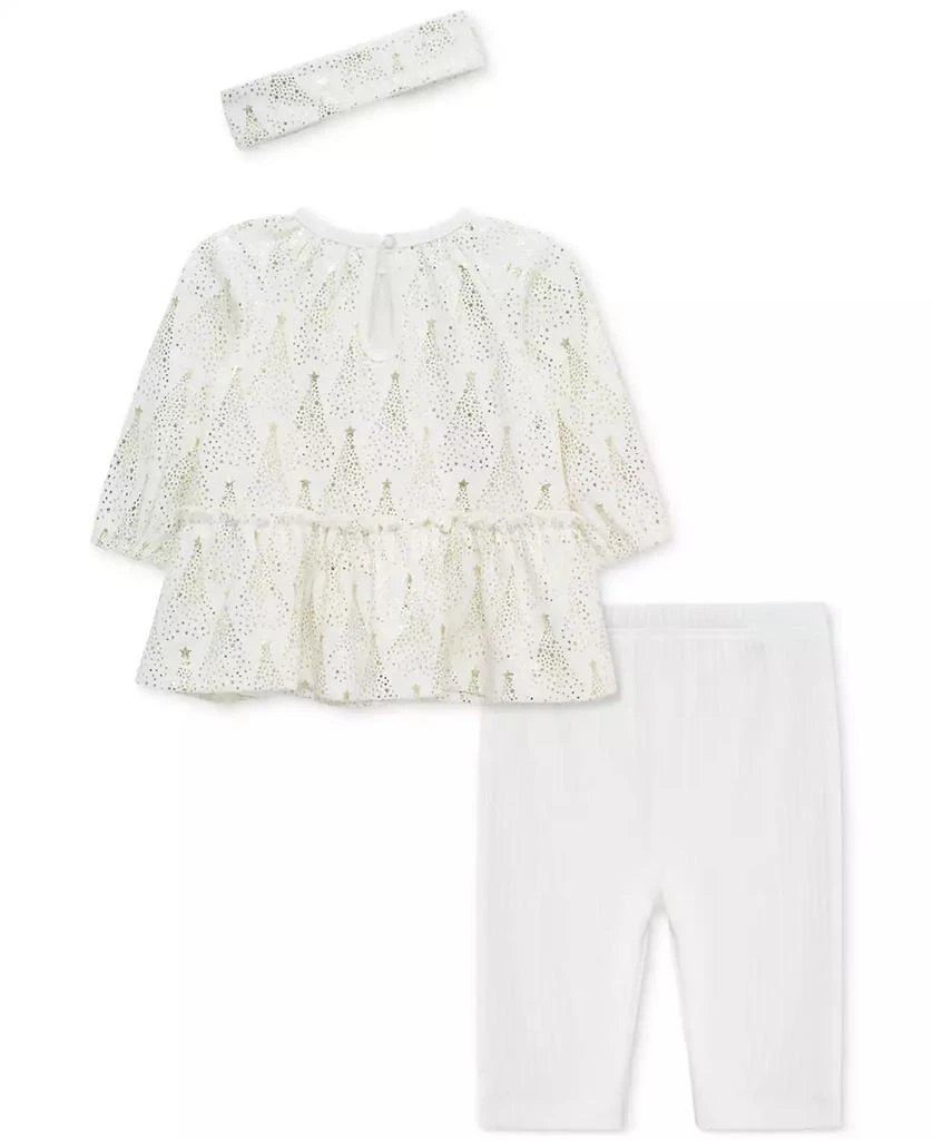 商品Little Me|Baby Girls Cotton Trees Tunic, Headband & Leggings, 3 Piece Set,价格¥221,第2张图片详细描述