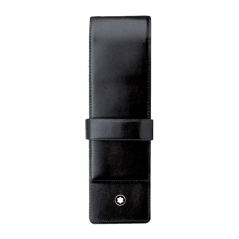 商品[国内直发] MontBlanc|MONT BLANC 中性黑色牛皮笔袋 14311,价格¥509,第1张图片