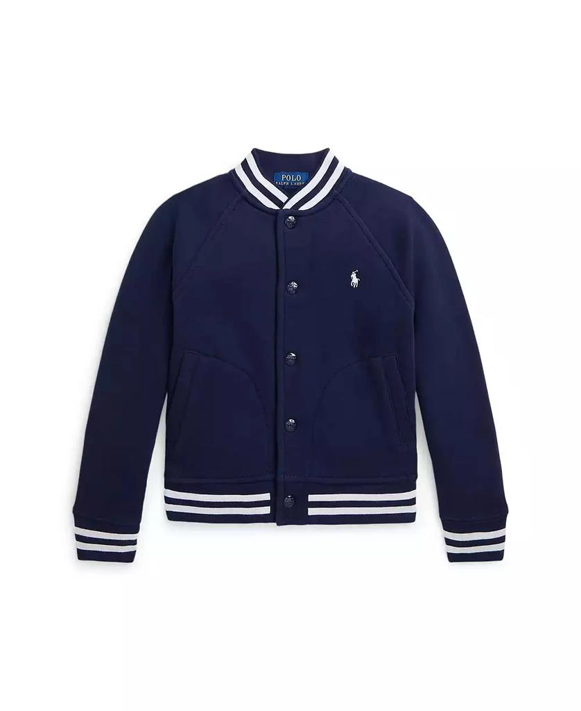 商品Ralph Lauren|Toddler and Little Boys Fleece Baseball Jacket,价格¥547,第1张图片