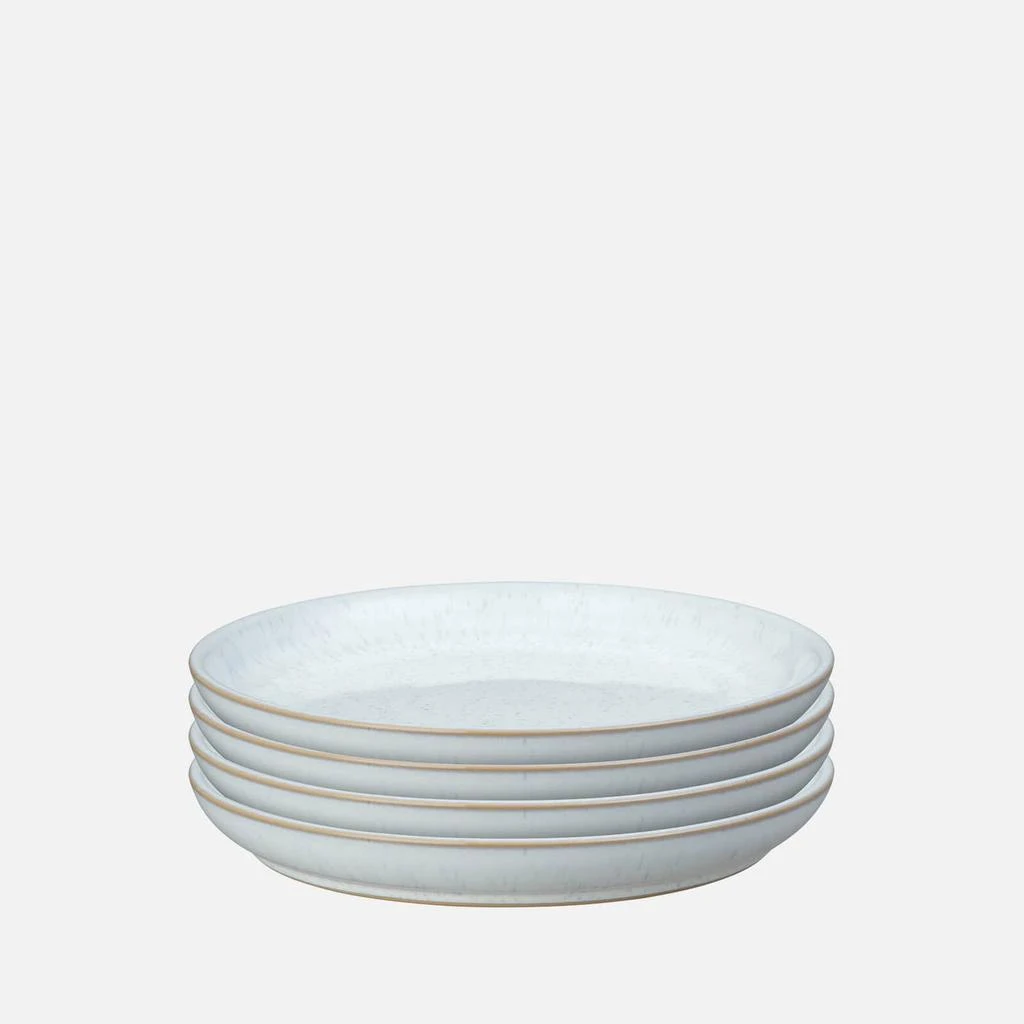 商品Denby|Denby White Speckle Medium Plates - Set of 4,价格¥480,第1张图片