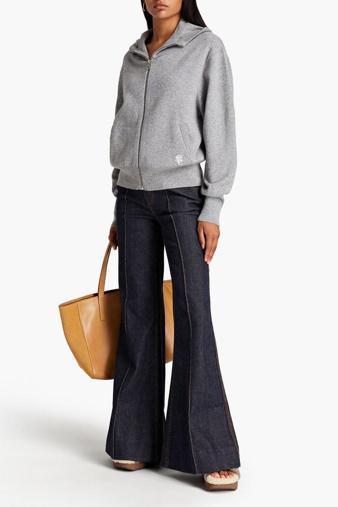 Mélange cashmere-blend hoodie商品第4张图片规格展示